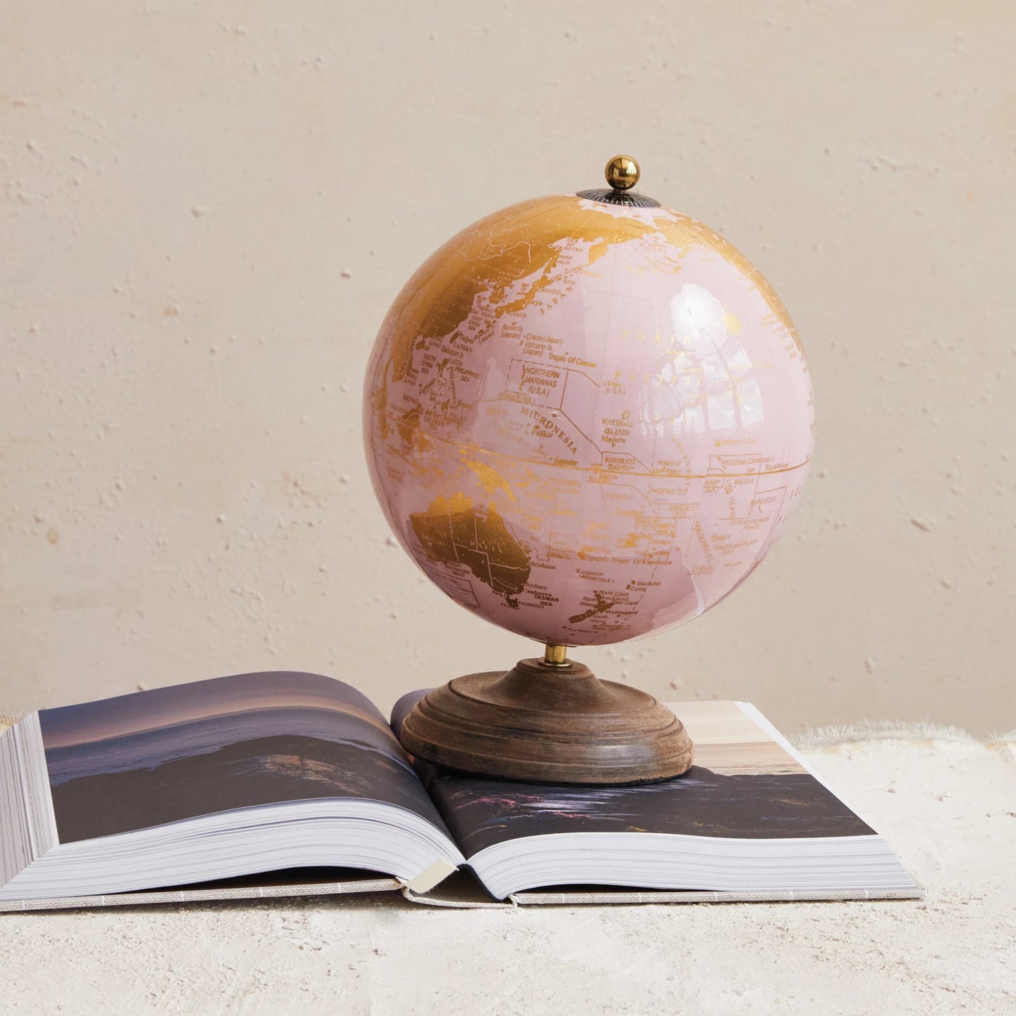 Pink Globe, The Feathered Farmhouse