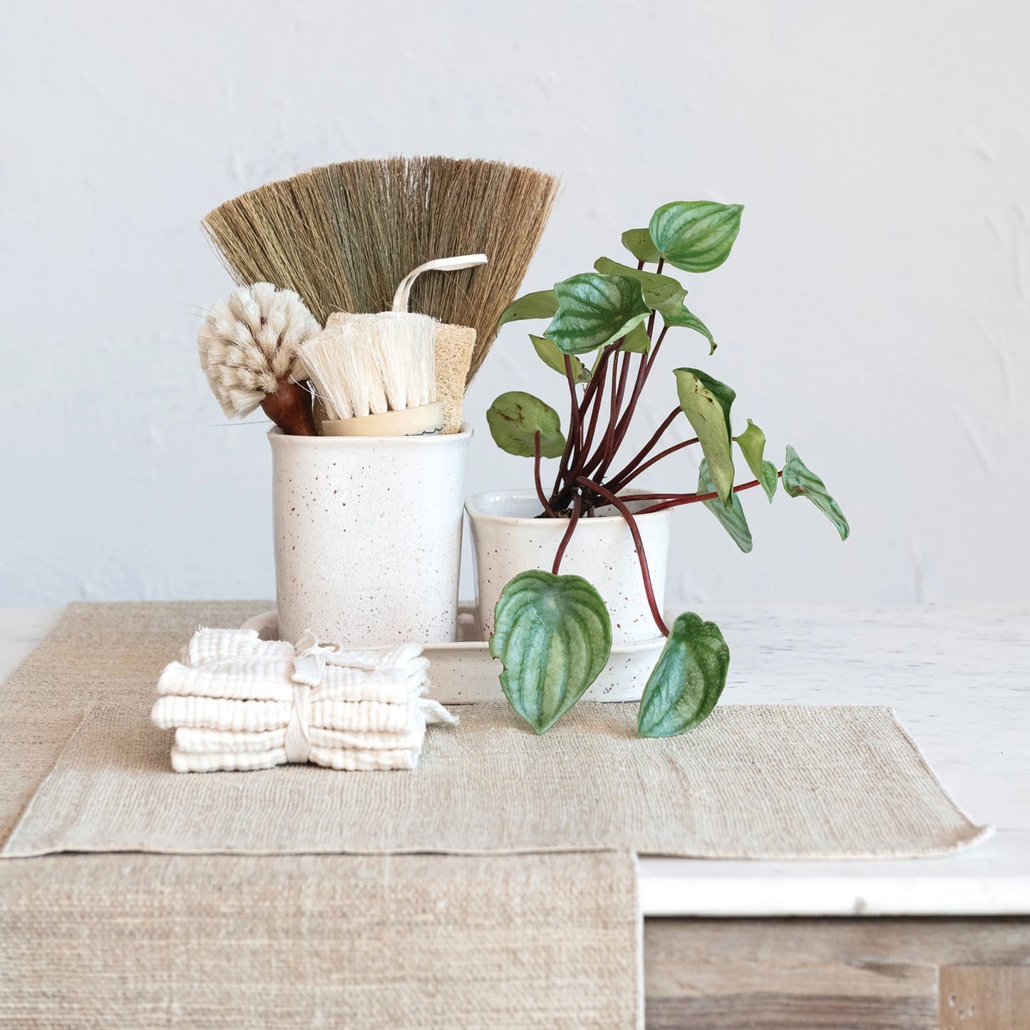 Hemp & Cotton Placemat, Feathered Farmhouse