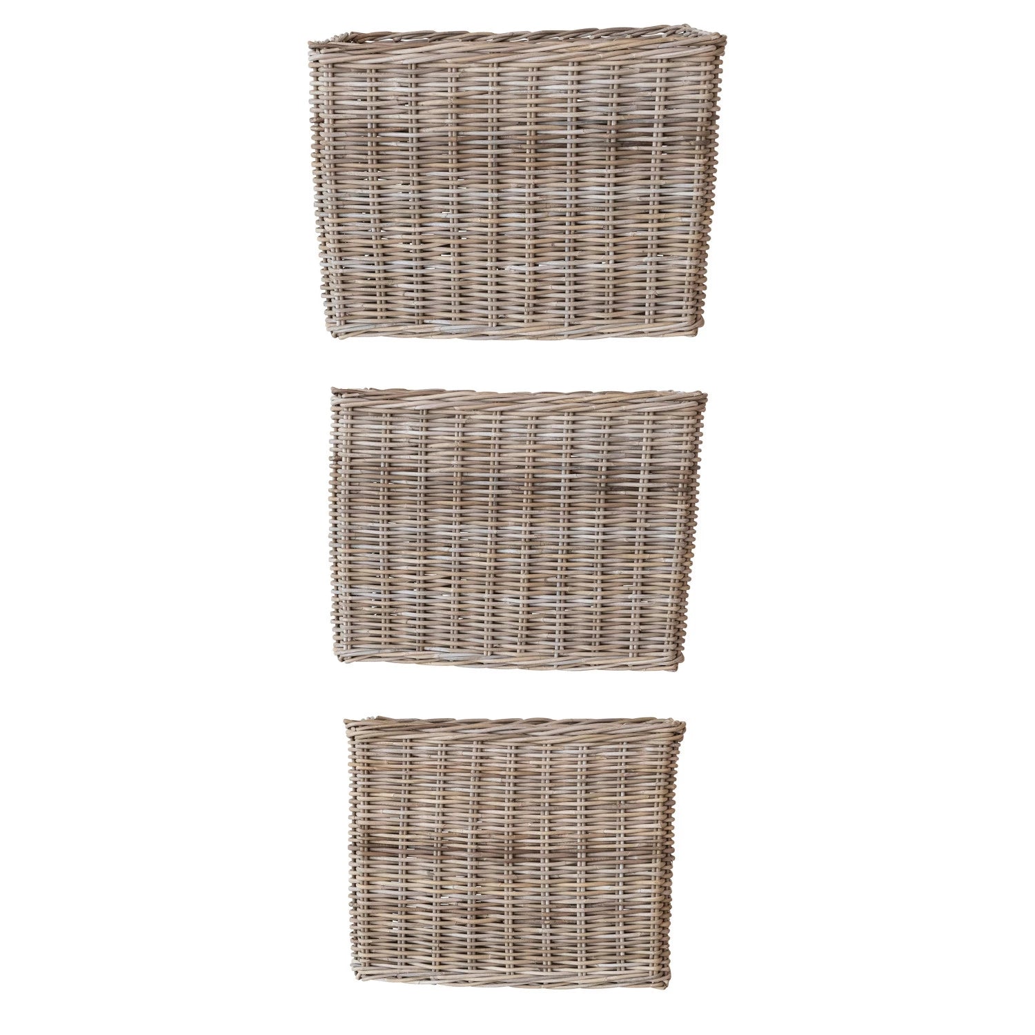 Woven Wicker Rattan Baskets, The Feathered Farmhouse