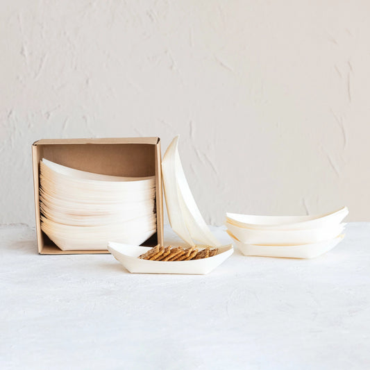 Wood Snack Boats, The Feathered Farmhouse