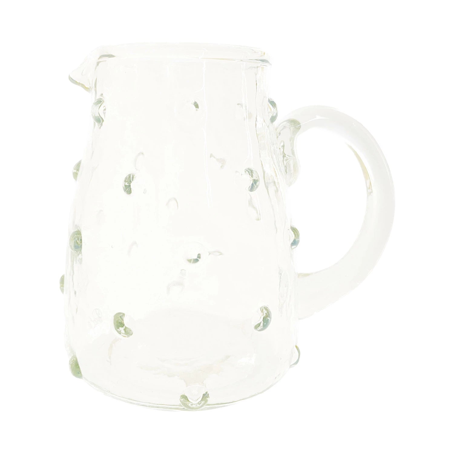 Recycled Glass Hobnail Pitcher, The Feathered Farmhouse