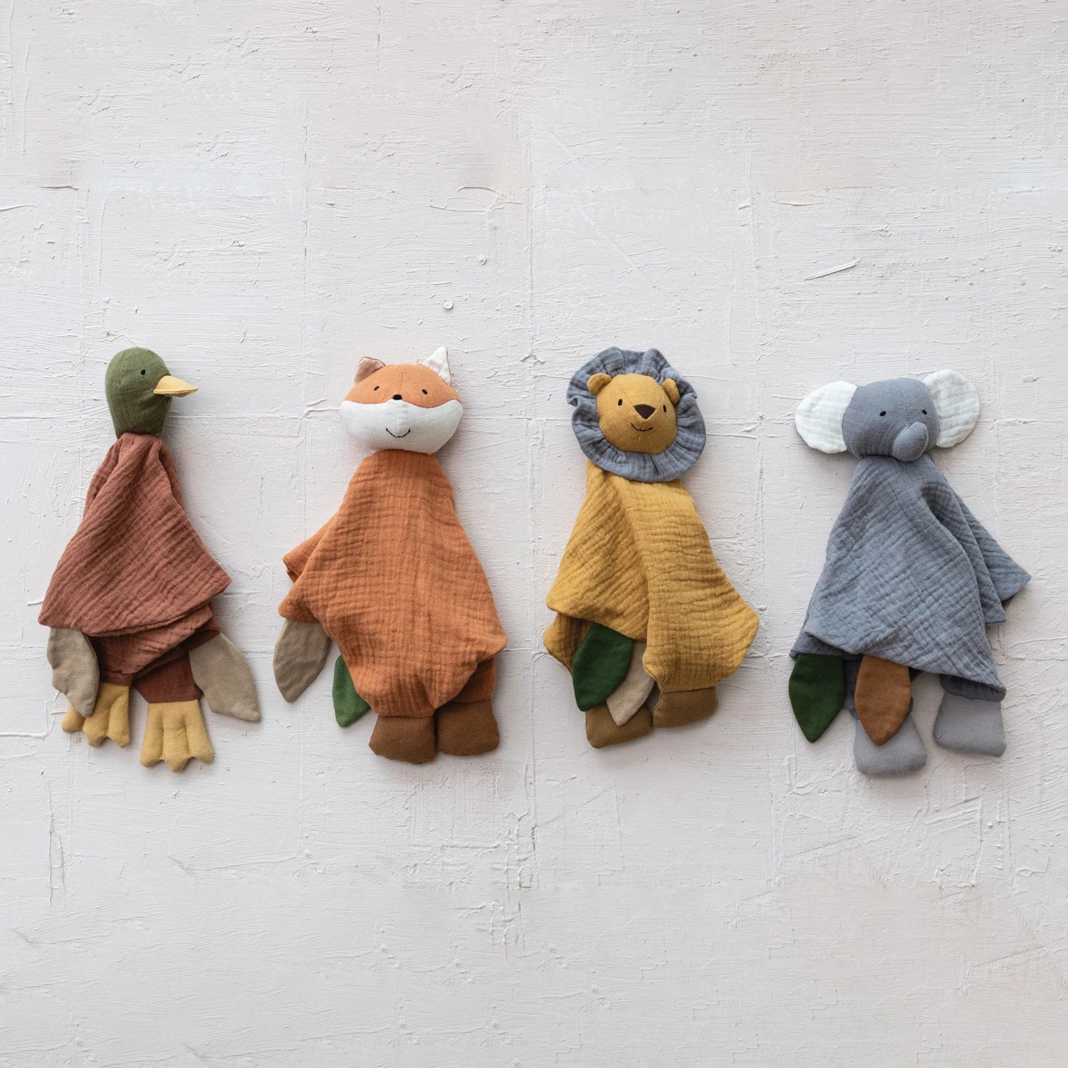 Cotton Double Cloth Plush Animal Snuggle Toy – The Feathered Farmhouse