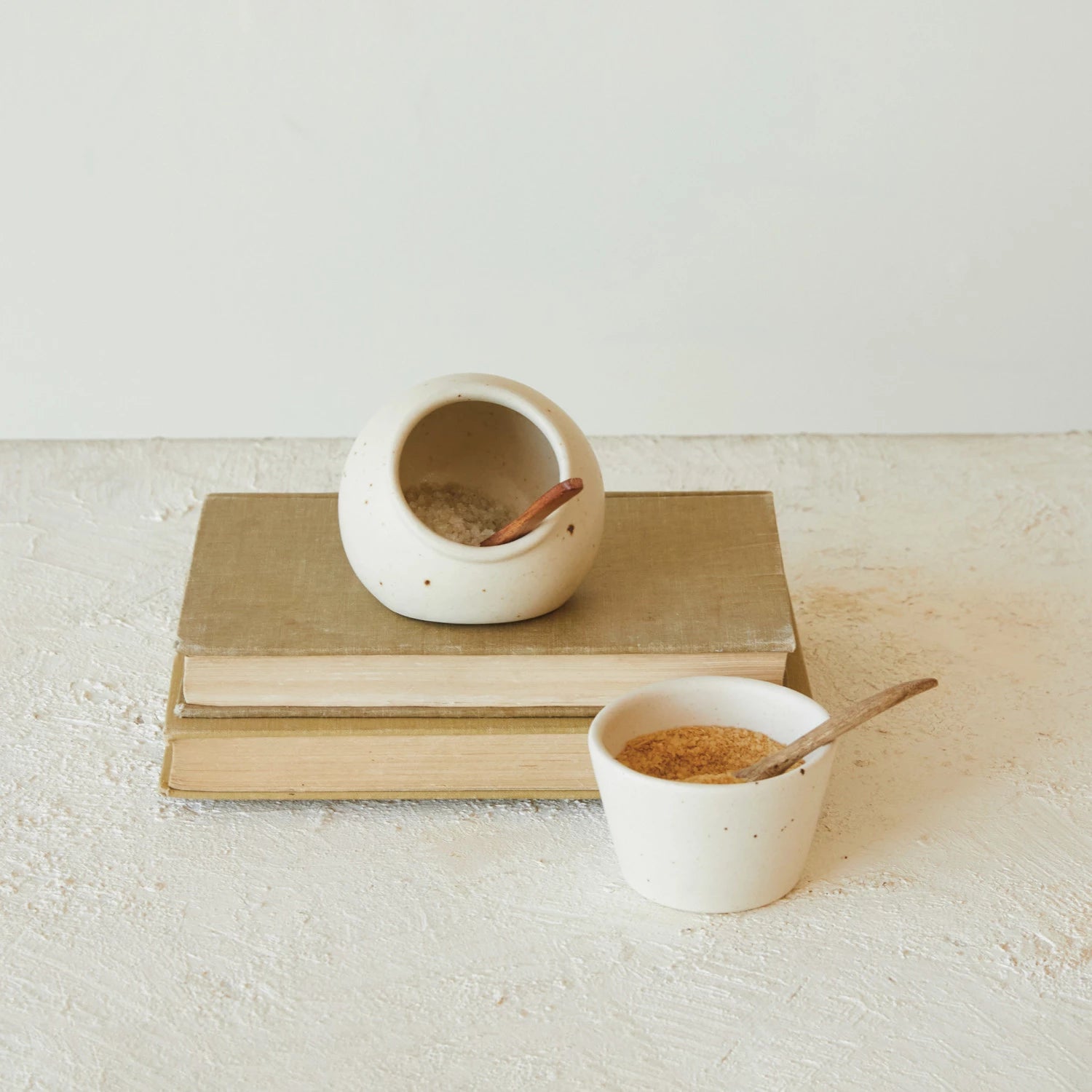 Stoneware Salt Cellar, The Feathered Farmhouse