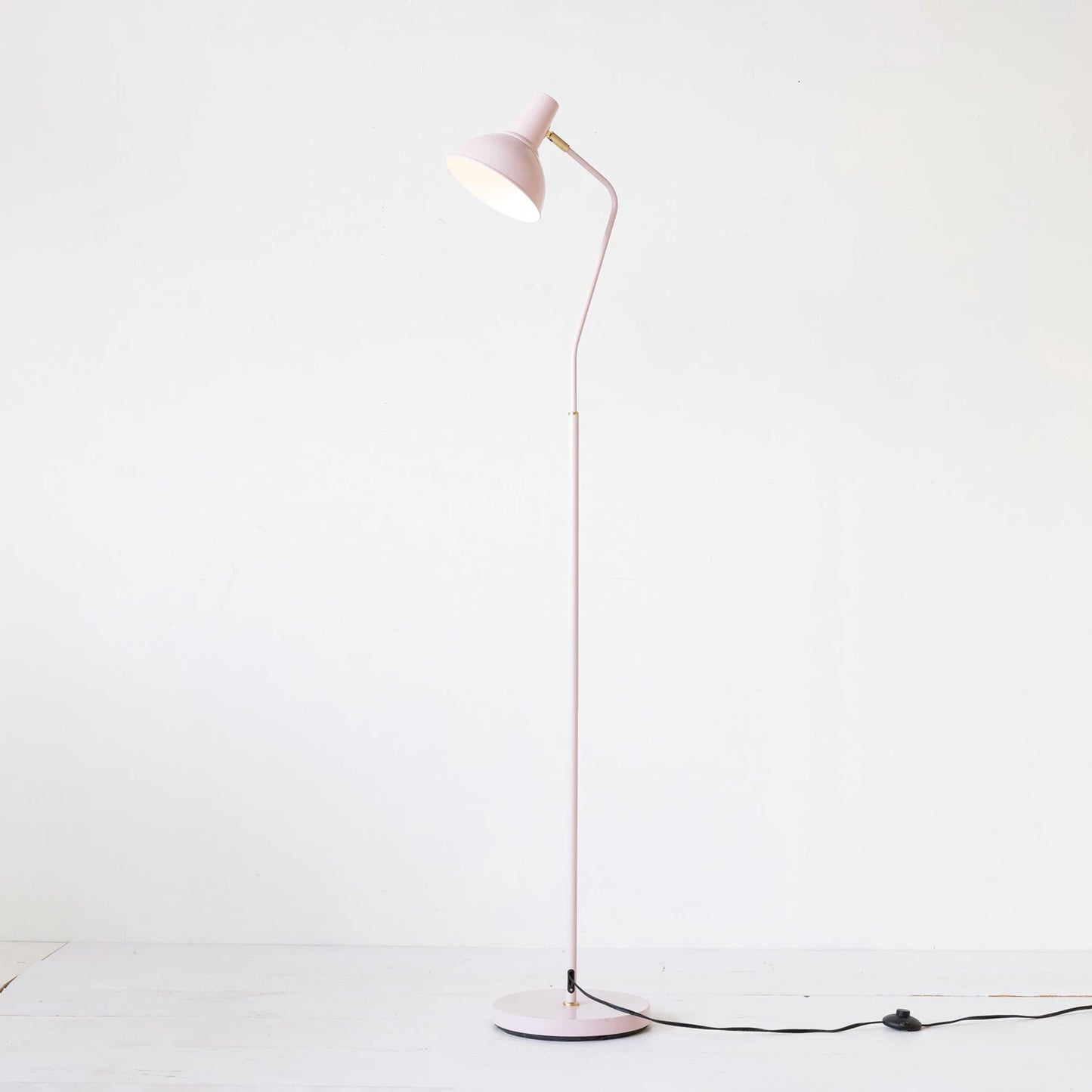 Pink Metal Floor Lamp, The Feathered Farmhouse