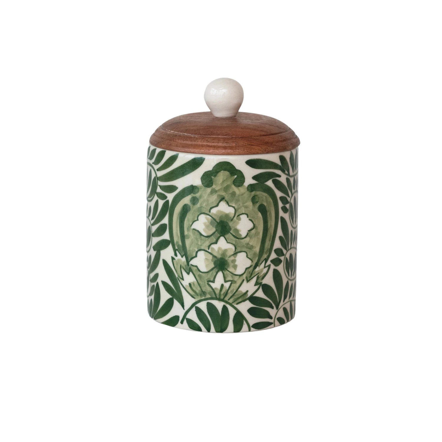 Intricate Stoneware Canister, The Feathered Farmhouse