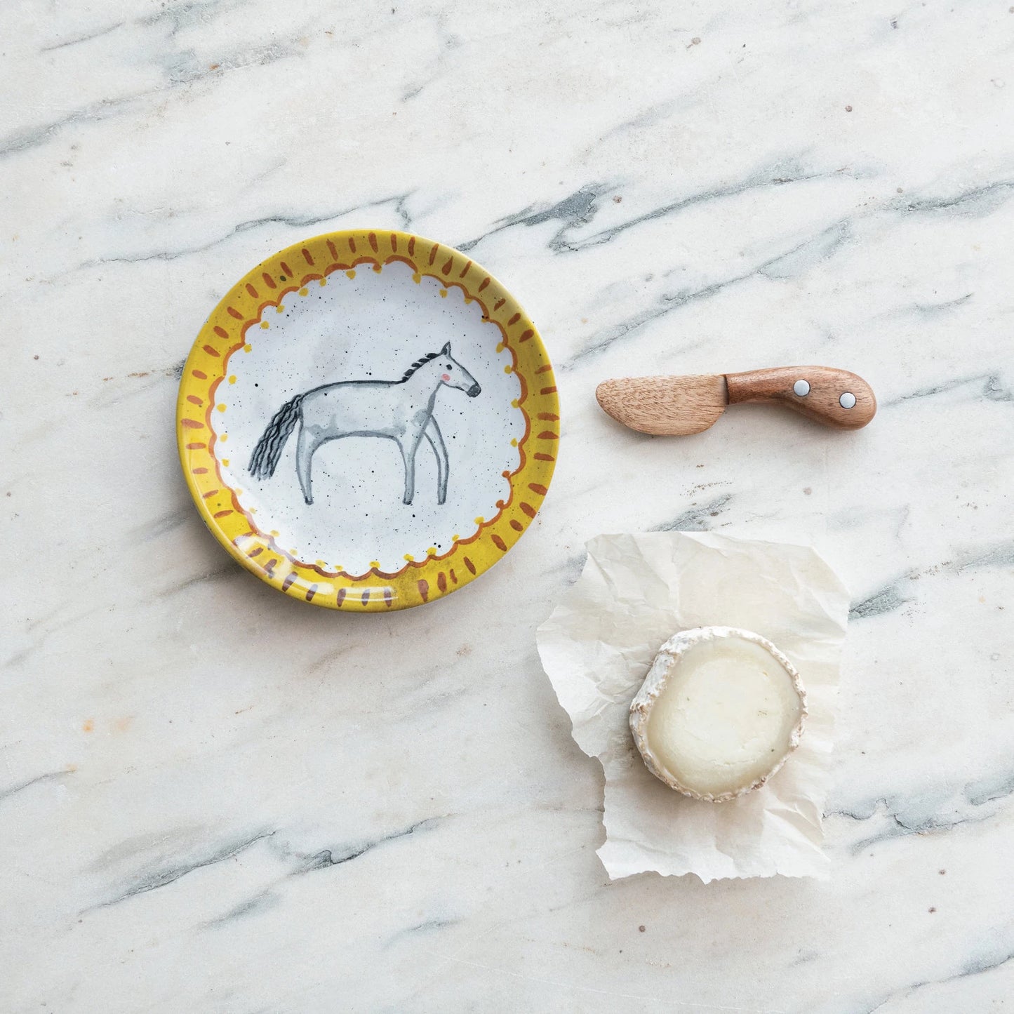 Mango Wood Canape Knife, Feathered Farmhouse