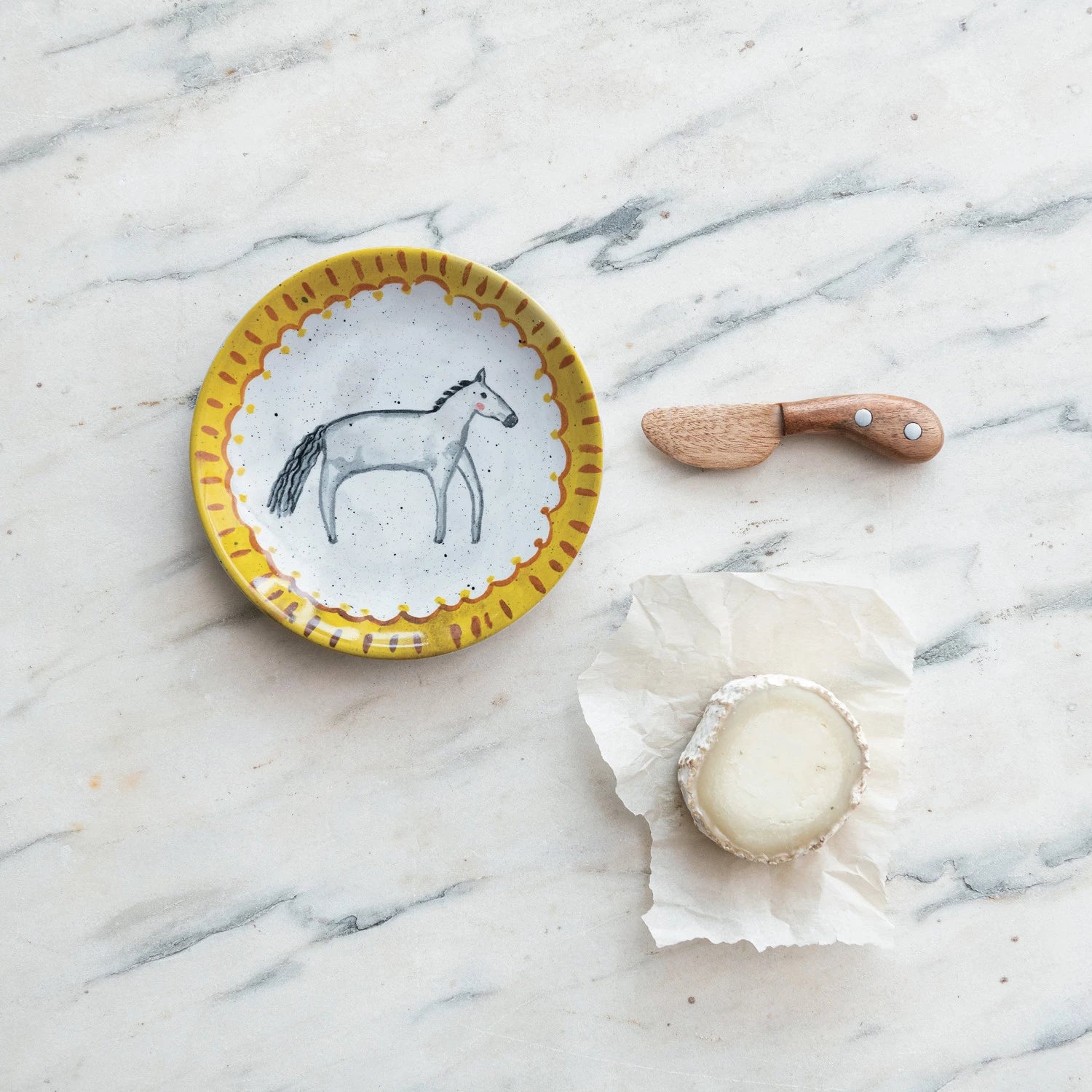 Mango Wood Canape Knife, Feathered Farmhouse