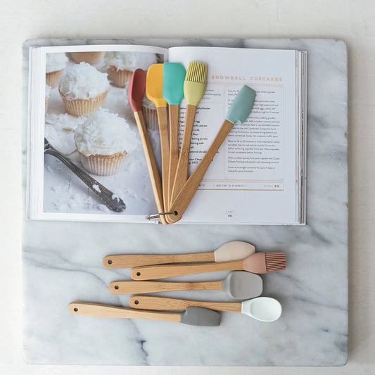 Neutral Mini Kitchen Utensils, The Feathered Farmhouse