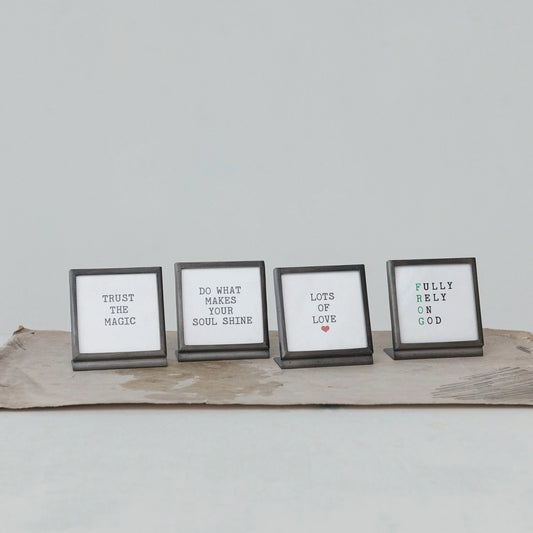 Metal + Glass Frame Sayings, The Feathered Farmhouse