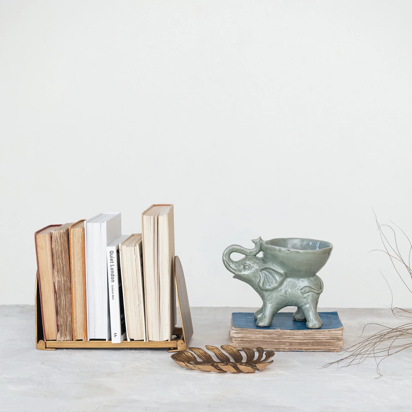 Adjustable Metal Book Rack, The Feathered Farmhouse