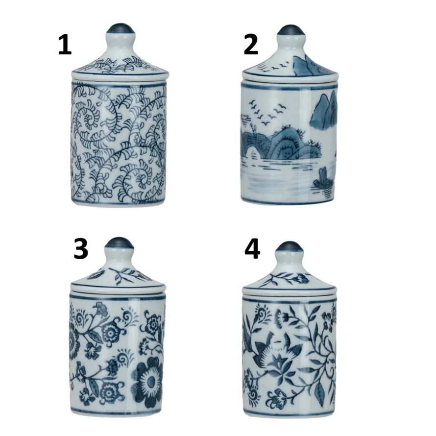 Stoneware Spice Jar, Feathered Farmhouse
