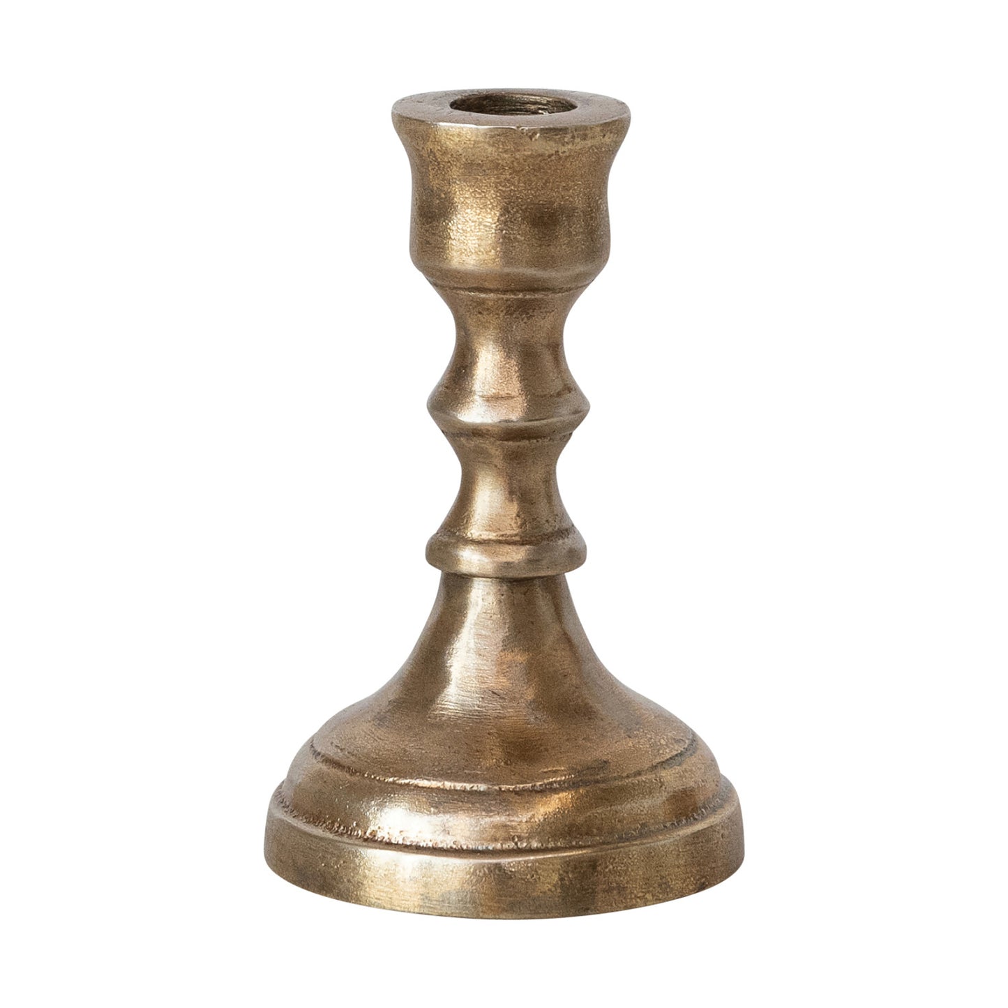 Cast Aluminum Taper Holder, Feathered Farmhouse