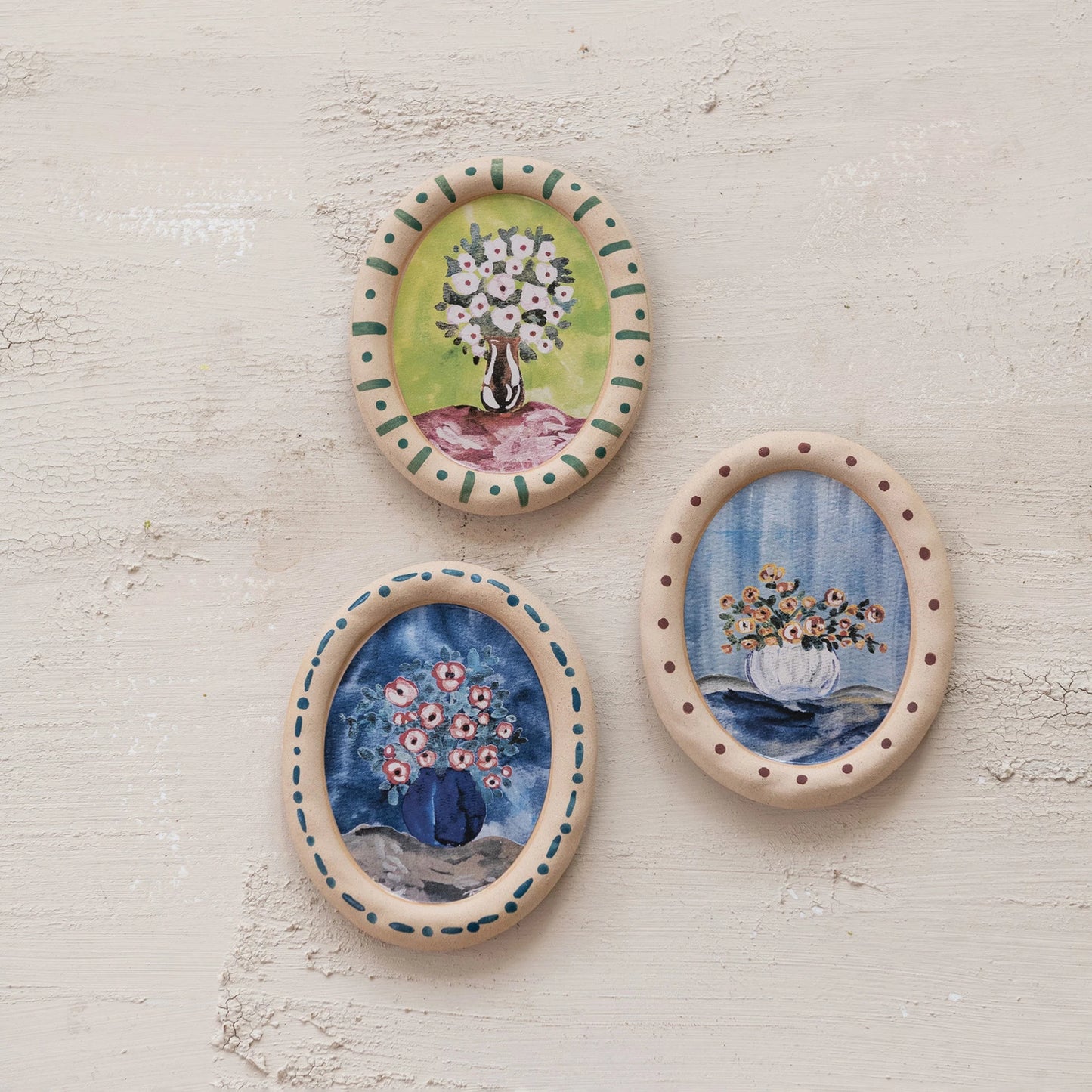 Stoneware Plate Wall Decor, Feathered Farmhouse