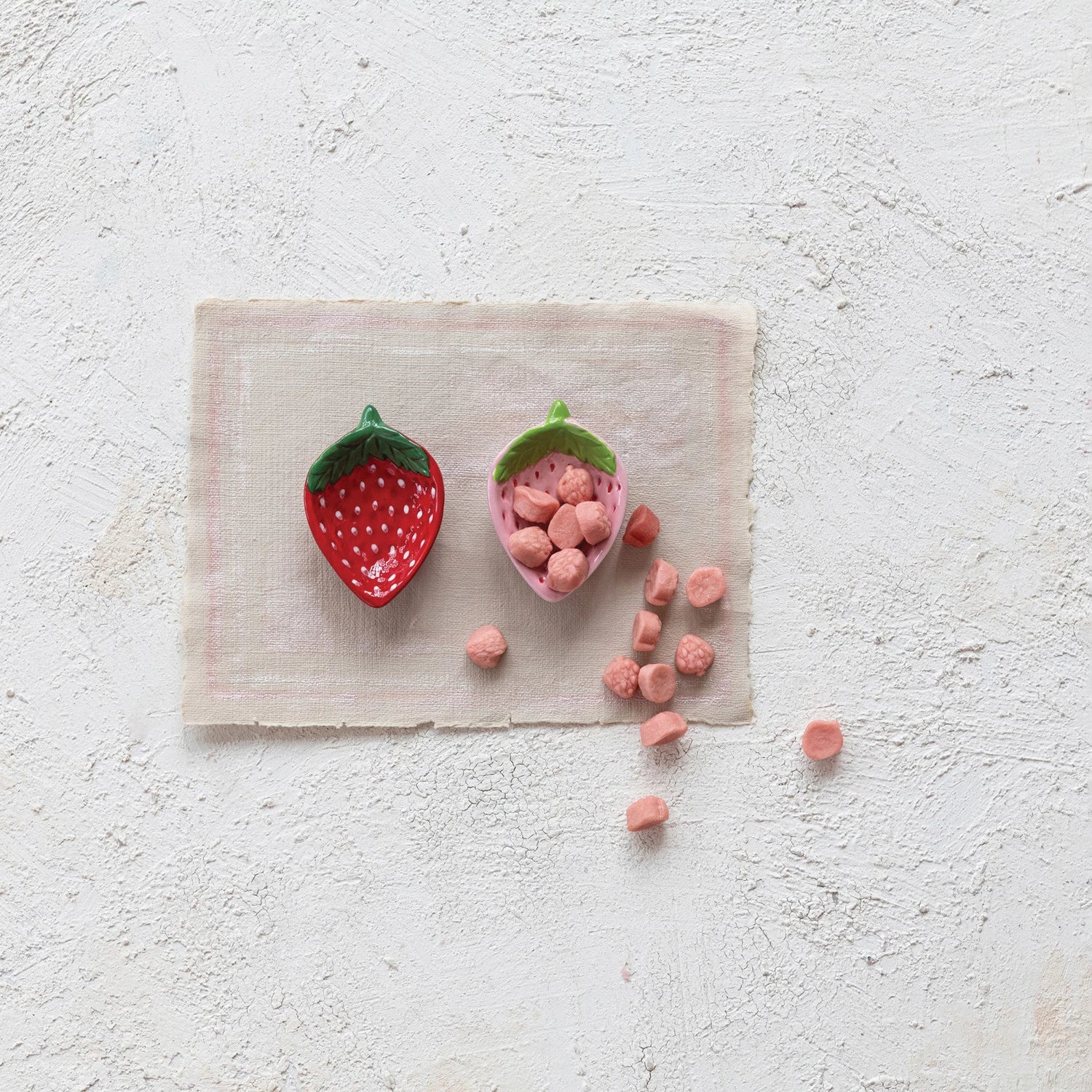 Strawberry Dish, Feathered Farmhouse