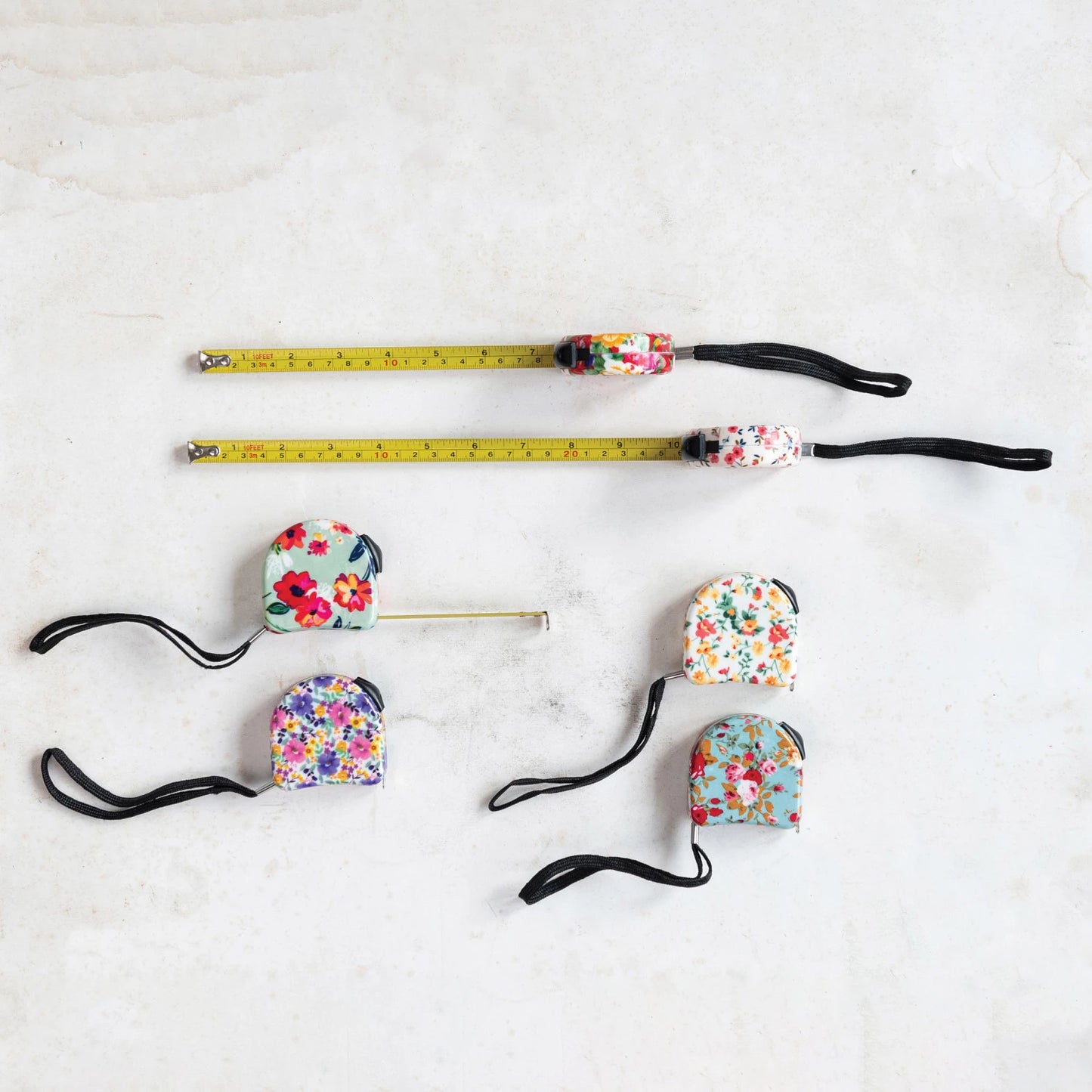 Tape Measure with Wrist Strap, Feathered Farmhouse