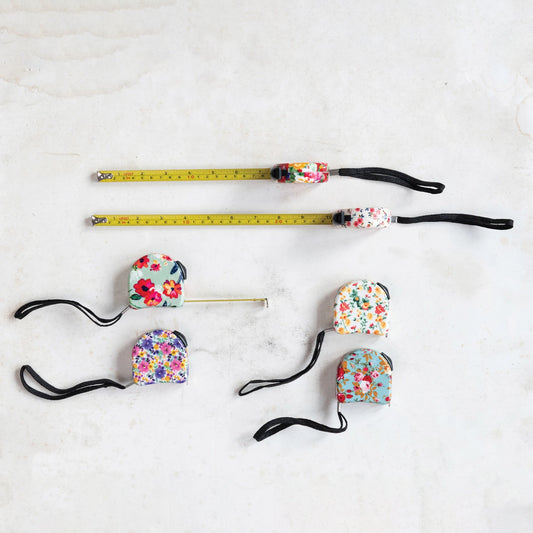 Tape Measure with Wrist Strap, Feathered Farmhouse