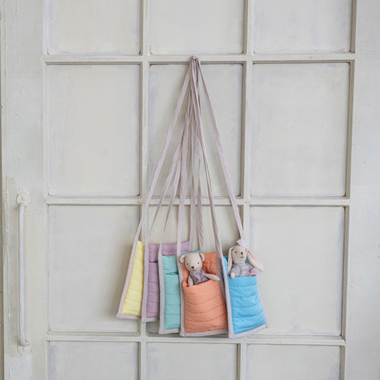 Puff Cross Body Plush Toy Holder, Feathered Farmhouse