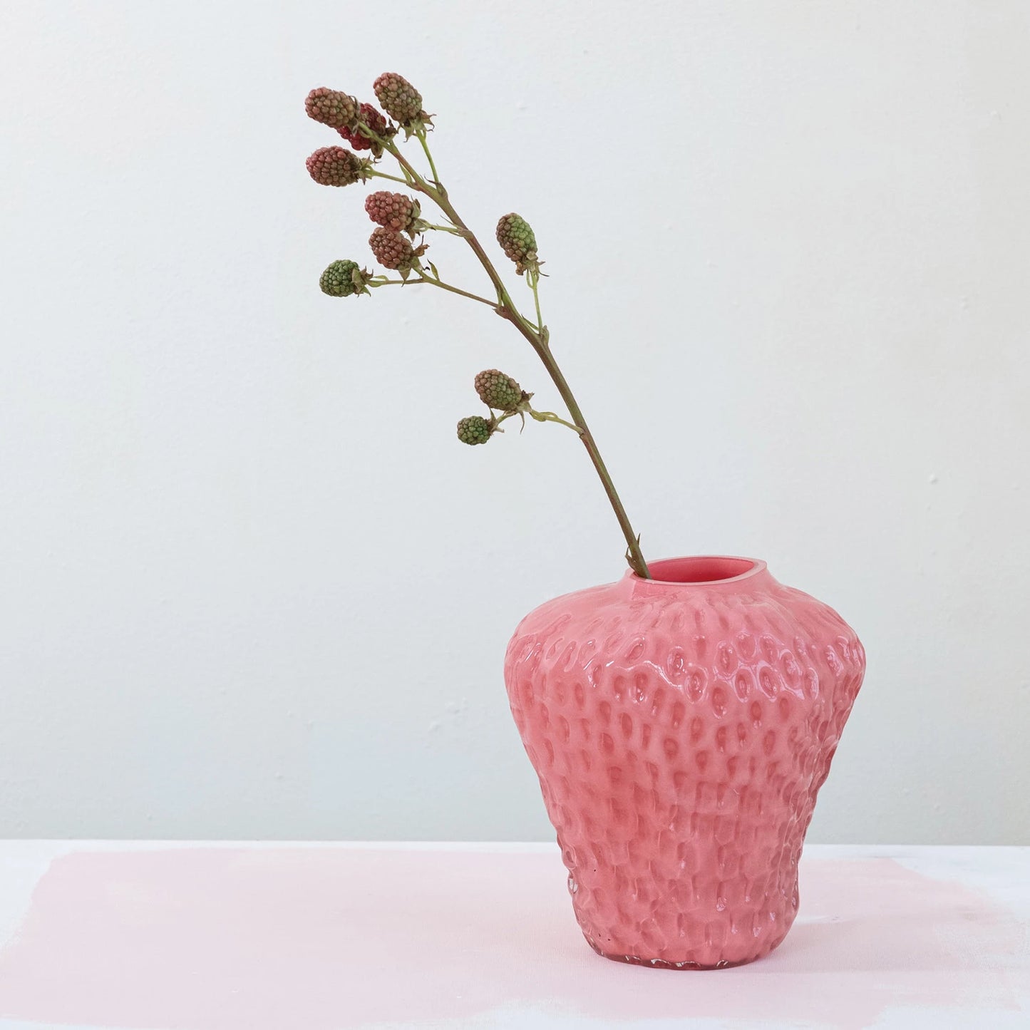 Strawberry Vase, Feathered Farmhouse