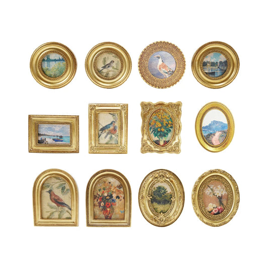 Mini Framed Art Magnet, Feathered Farmhouse