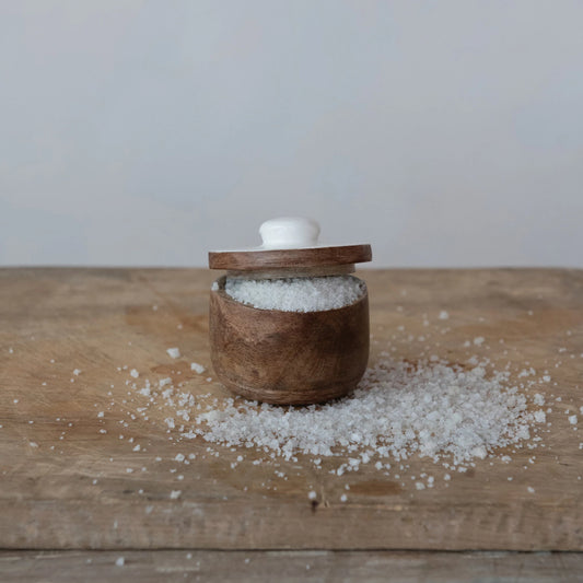 Mango Wood Pinch Pot, Feathered Farmhouse