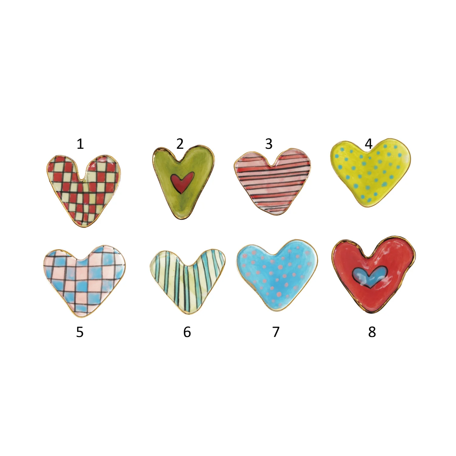 Stoneware Heart Shaped Magnet, Feathered Farmhouse