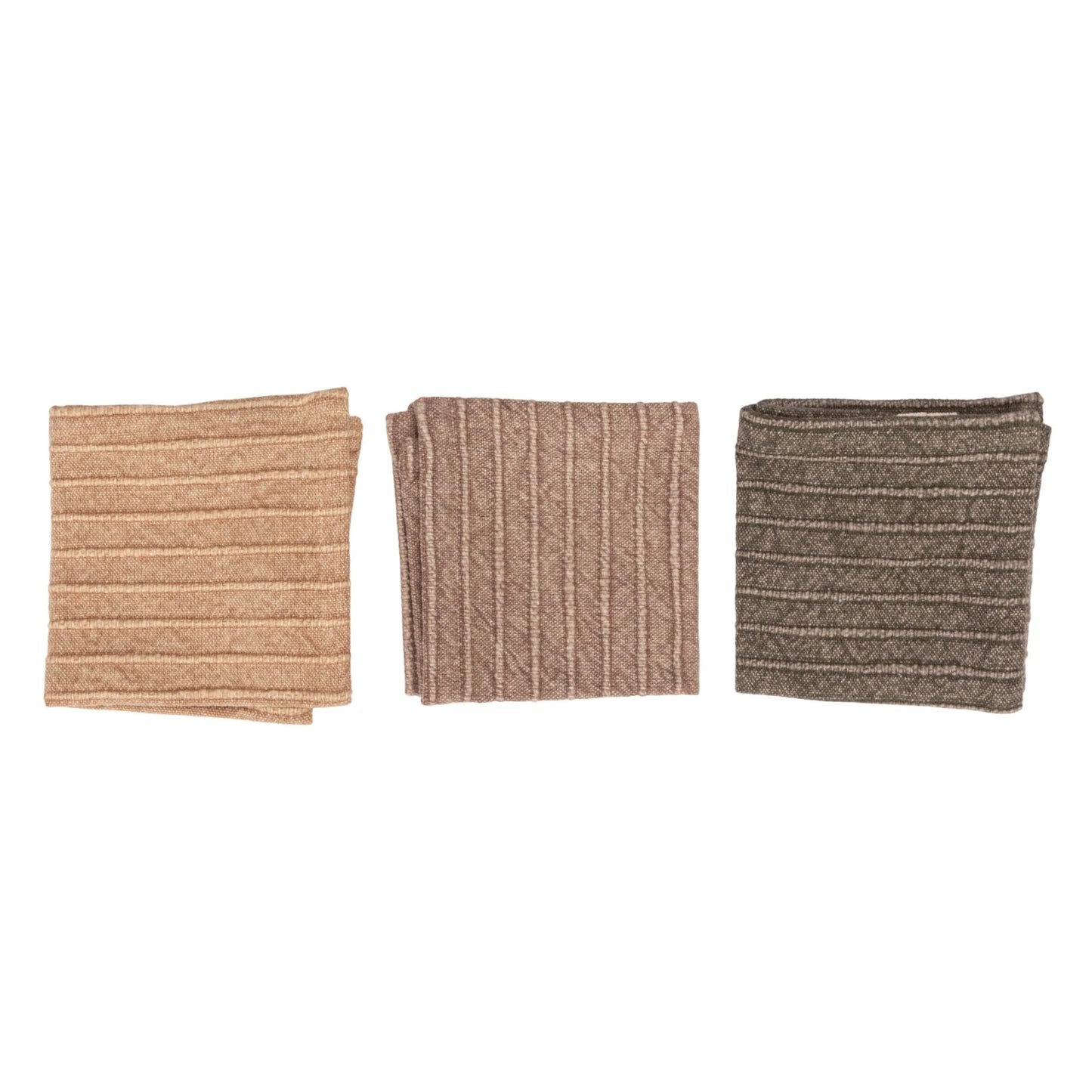 Stonewashed Cotton Striped Dish Cloths, Feathered Farmhouse