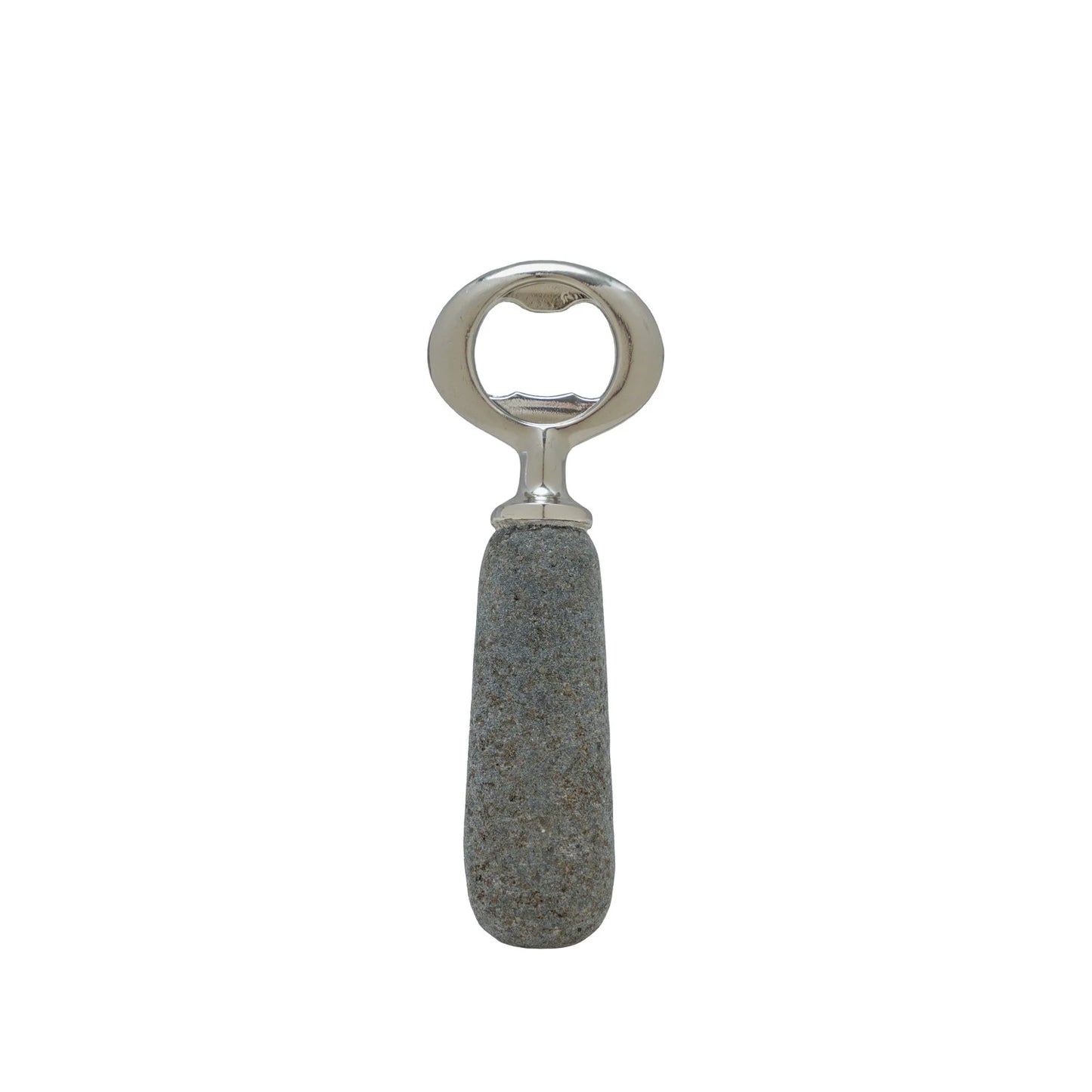 Stainless Steel & Stone Bottle Opener, Feathered Farmhouse