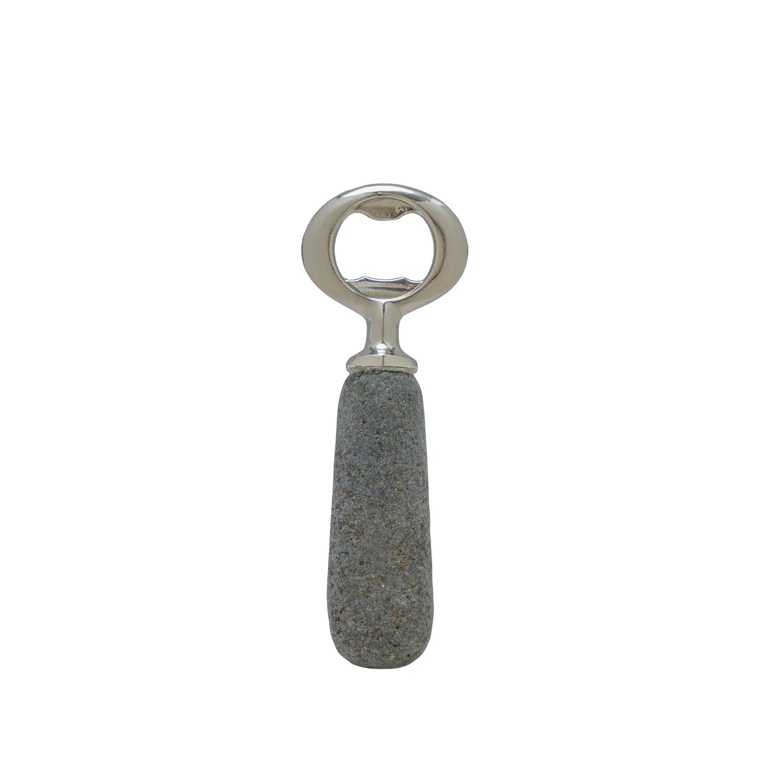 Stainless Steel & Stone Bottle Opener, Feathered Farmhouse
