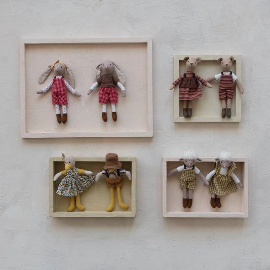 Cotton Animal in Clothes, Feathered Farmhouse