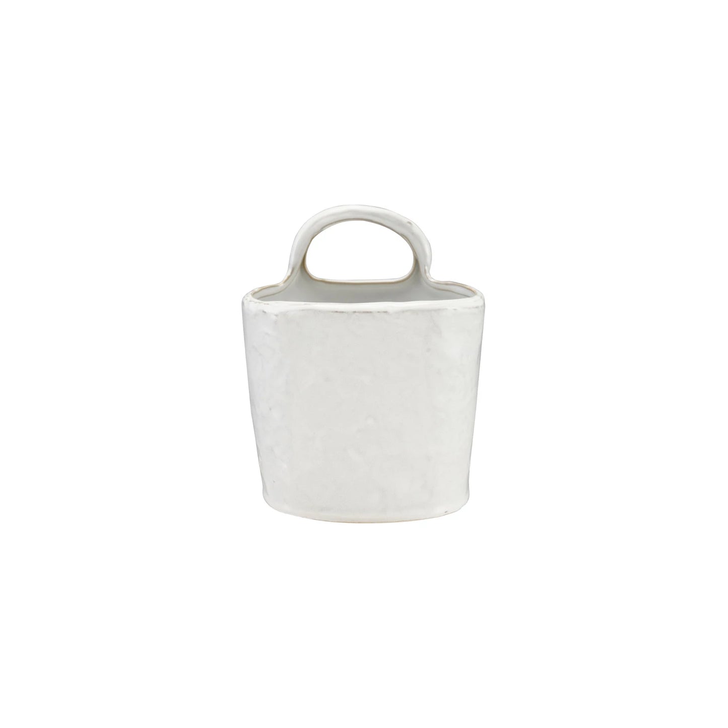 Stoneware Crock with Handle, Feathered Farmhouse