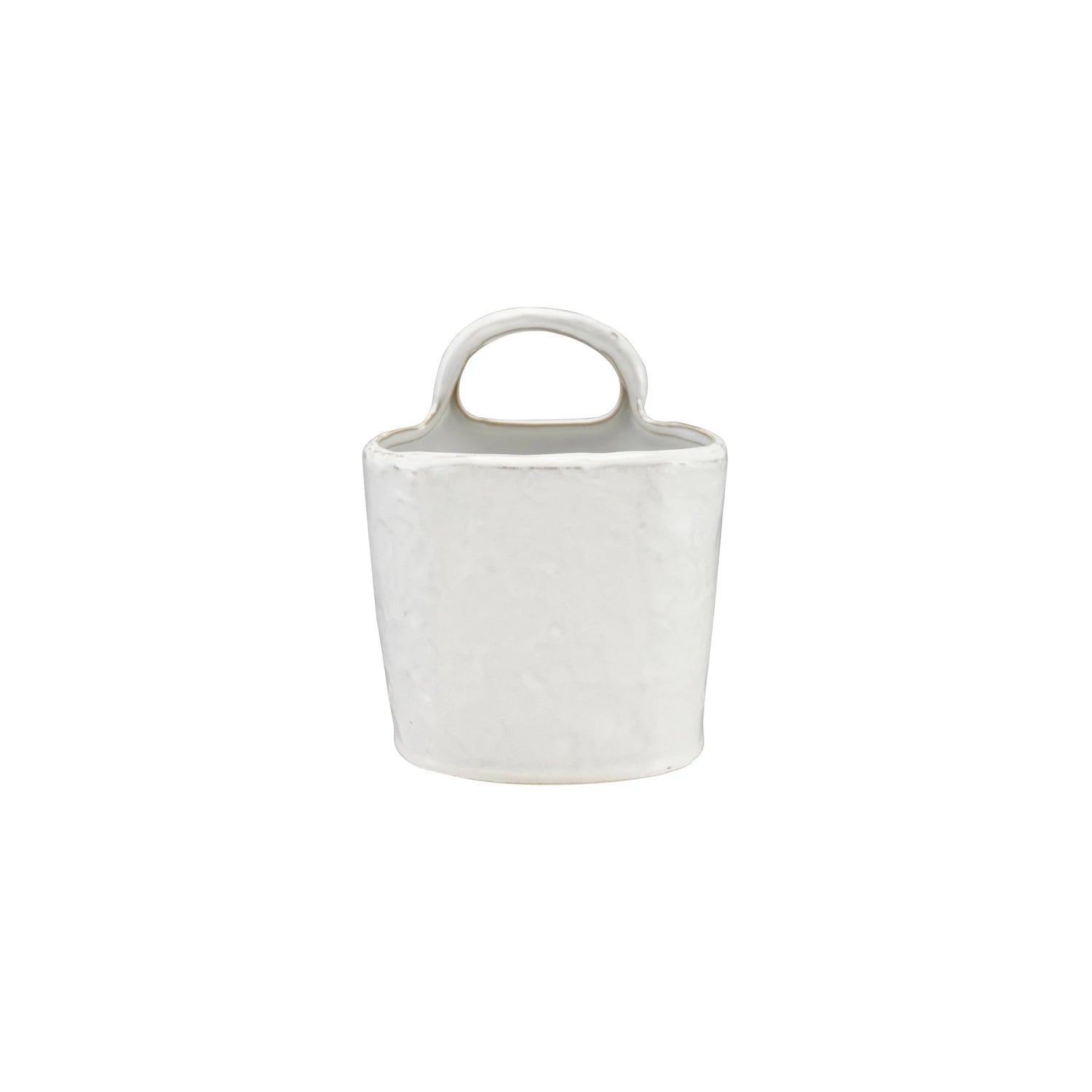 Stoneware Crock with Handle, Feathered Farmhouse