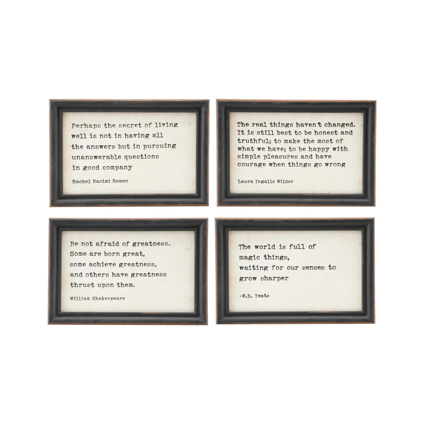 Wood Framed Wall Decor with Saying, Feathered Farmhouse