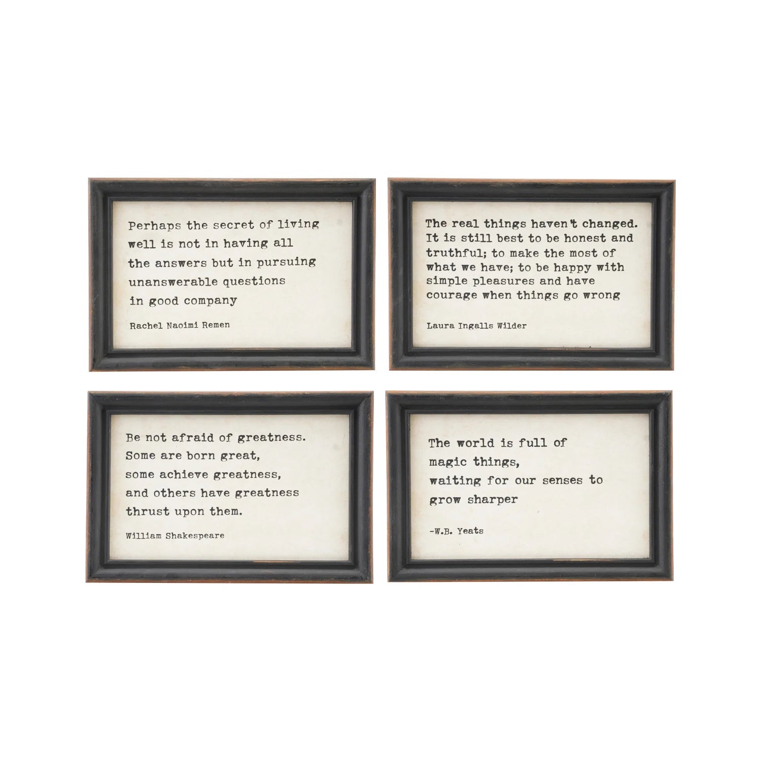 Wood Framed Wall Decor with Saying, Feathered Farmhouse