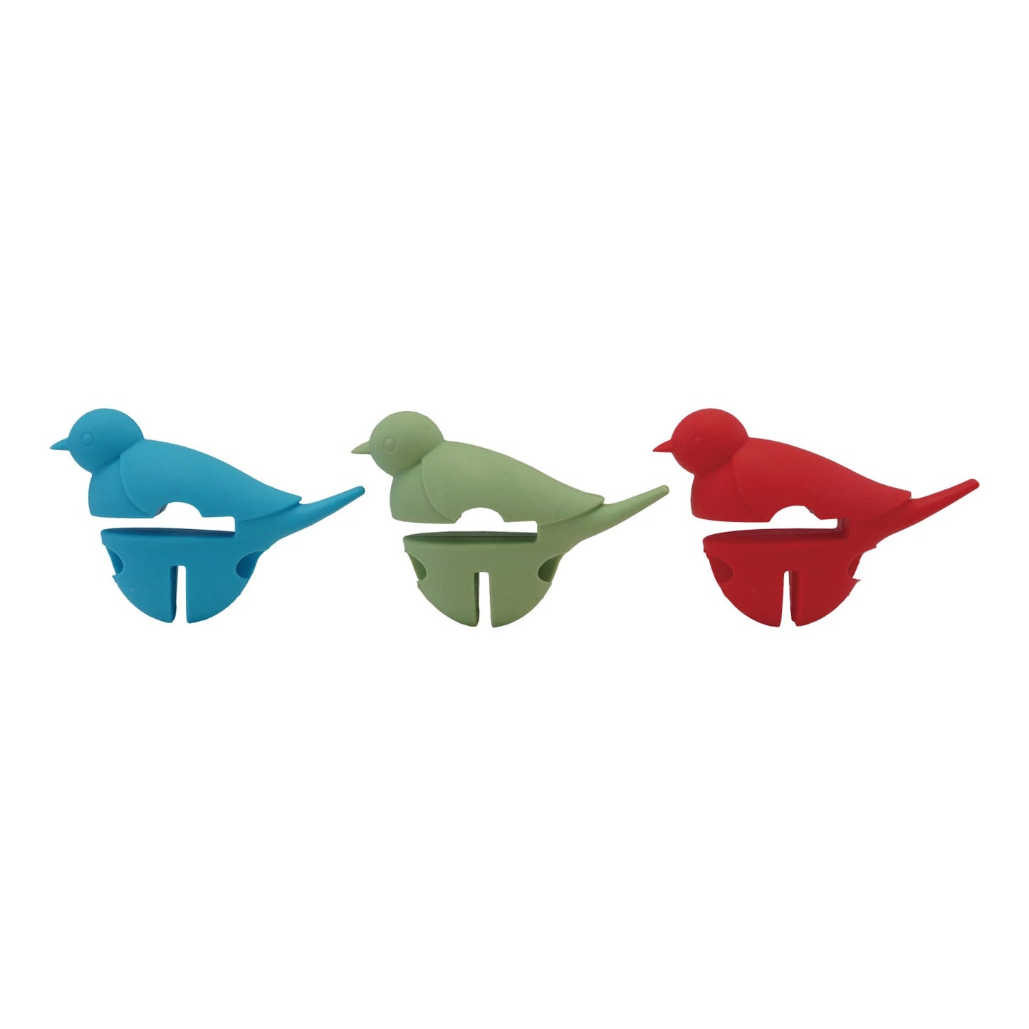 Silicone Bird Shaped Lid/Spoon Holder, Feathered Farmhouse