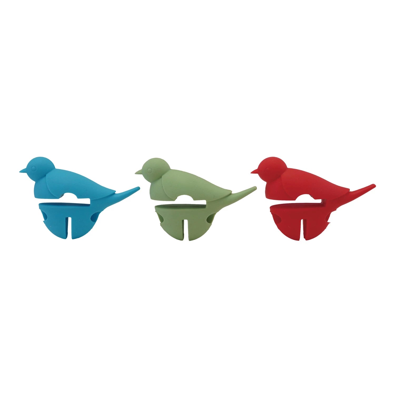 Silicone Bird Shaped Lid/Spoon Holder, Feathered Farmhouse