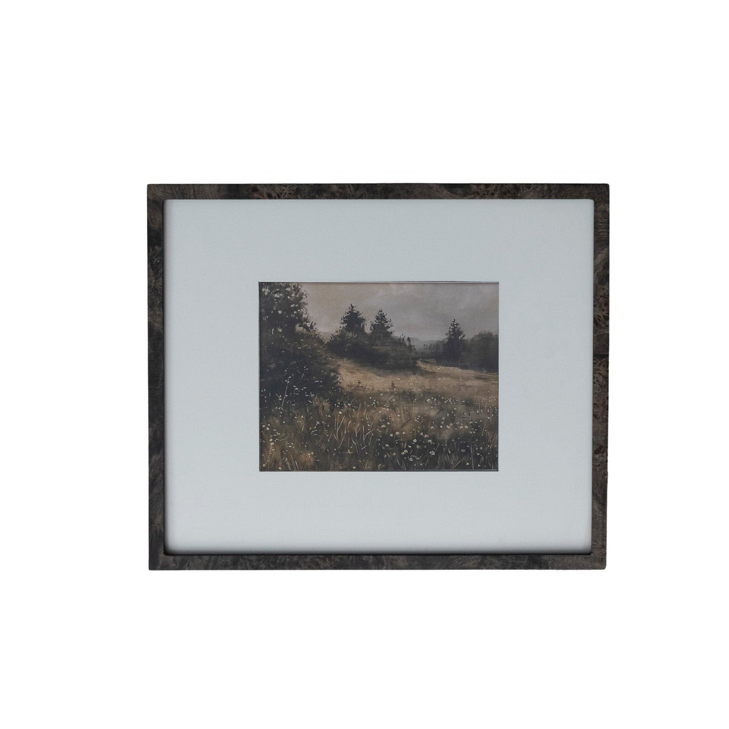 Wall Photo Frame with White Mat, Feathered Farmhouse