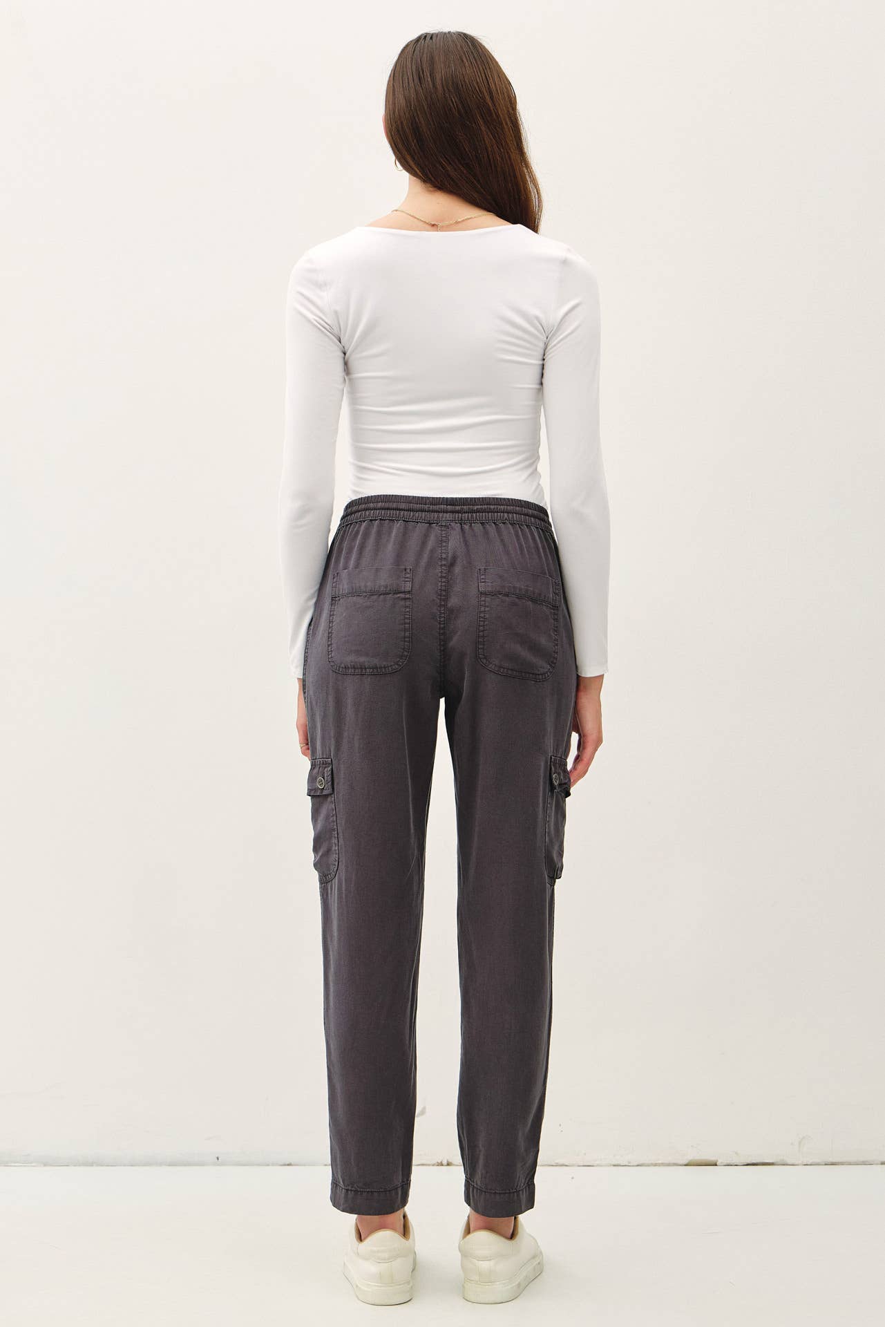 Ryder Tencel Cargo Jogger Pants, Feathered Farmhouse