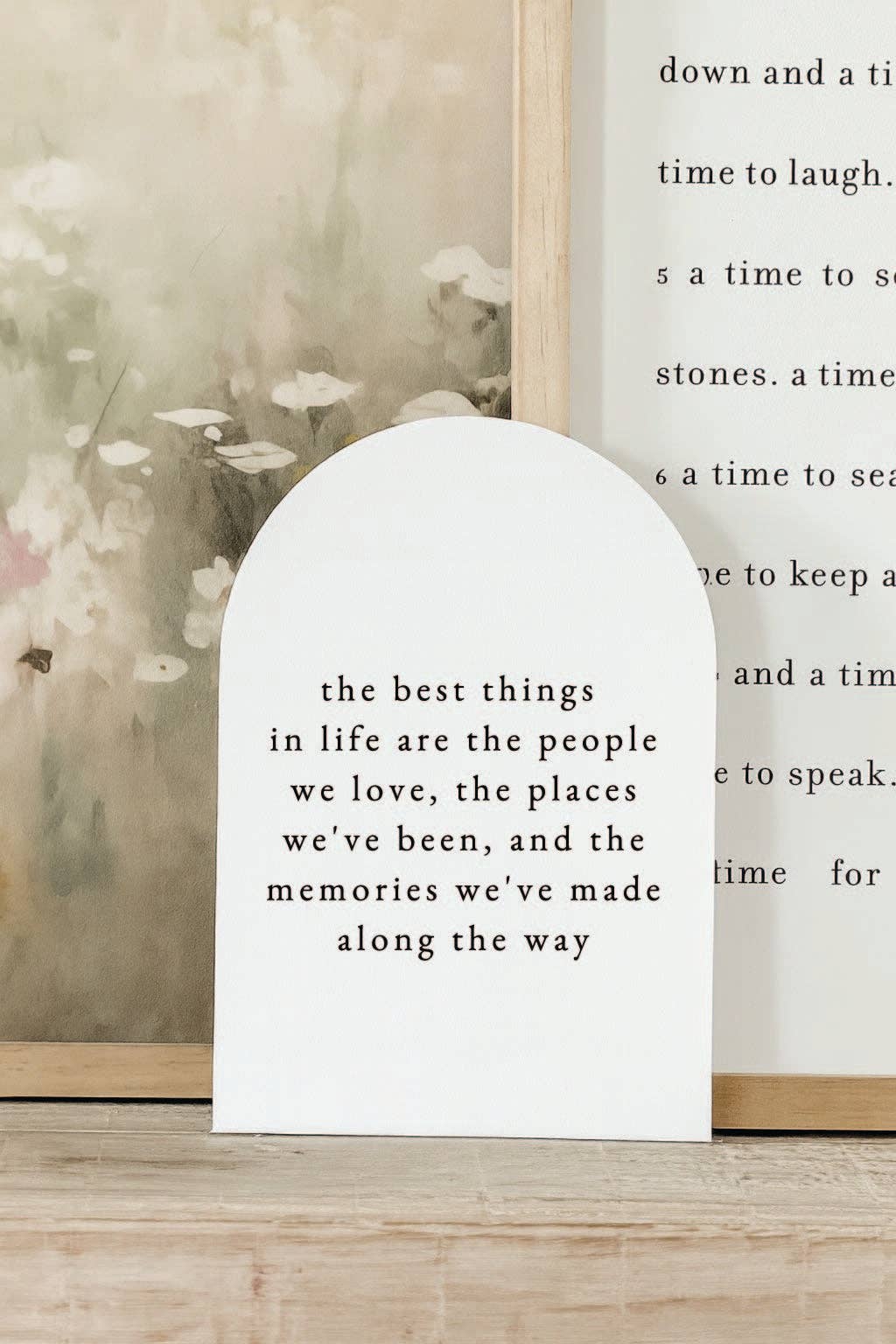 The Best Things In Life Arch, Feathered Farmhouse