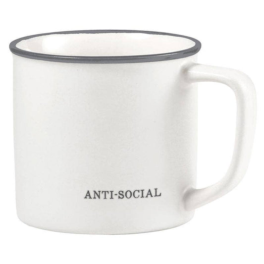 Face to Face Coffee Mug Anti-Social, Feathered Farmhouse