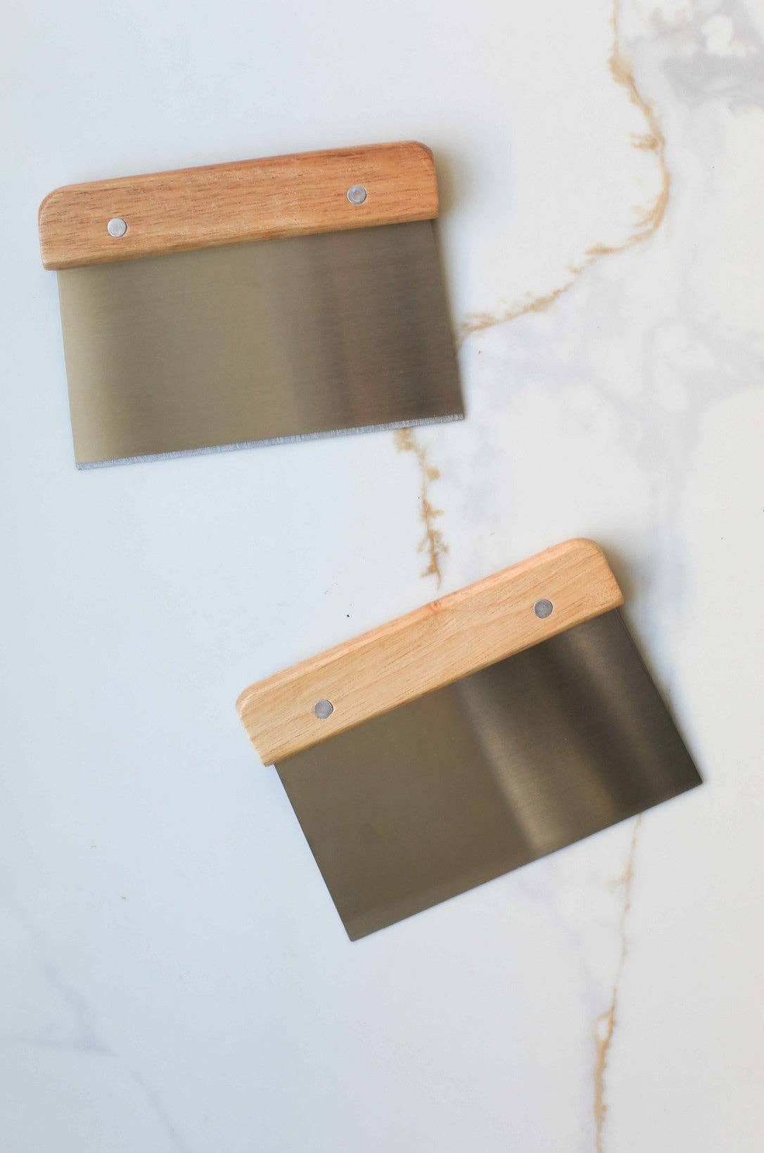 Stainless Steel Dough Scrapers, Feathered Farmhouse