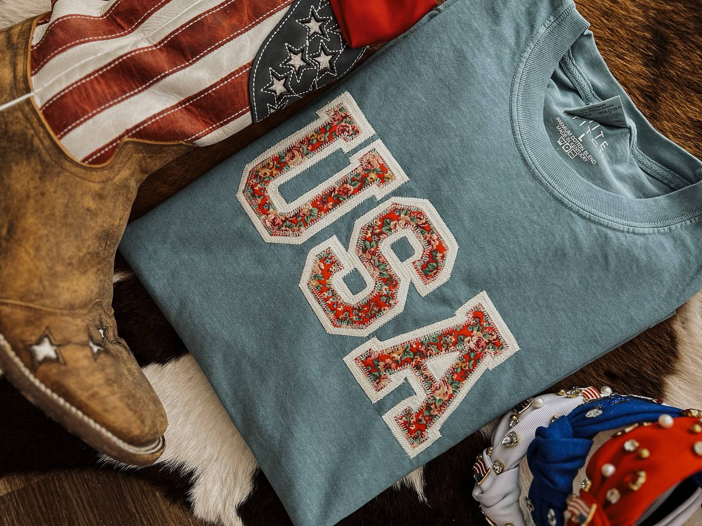 USA Vintage Floral, Feathered Farmhouse