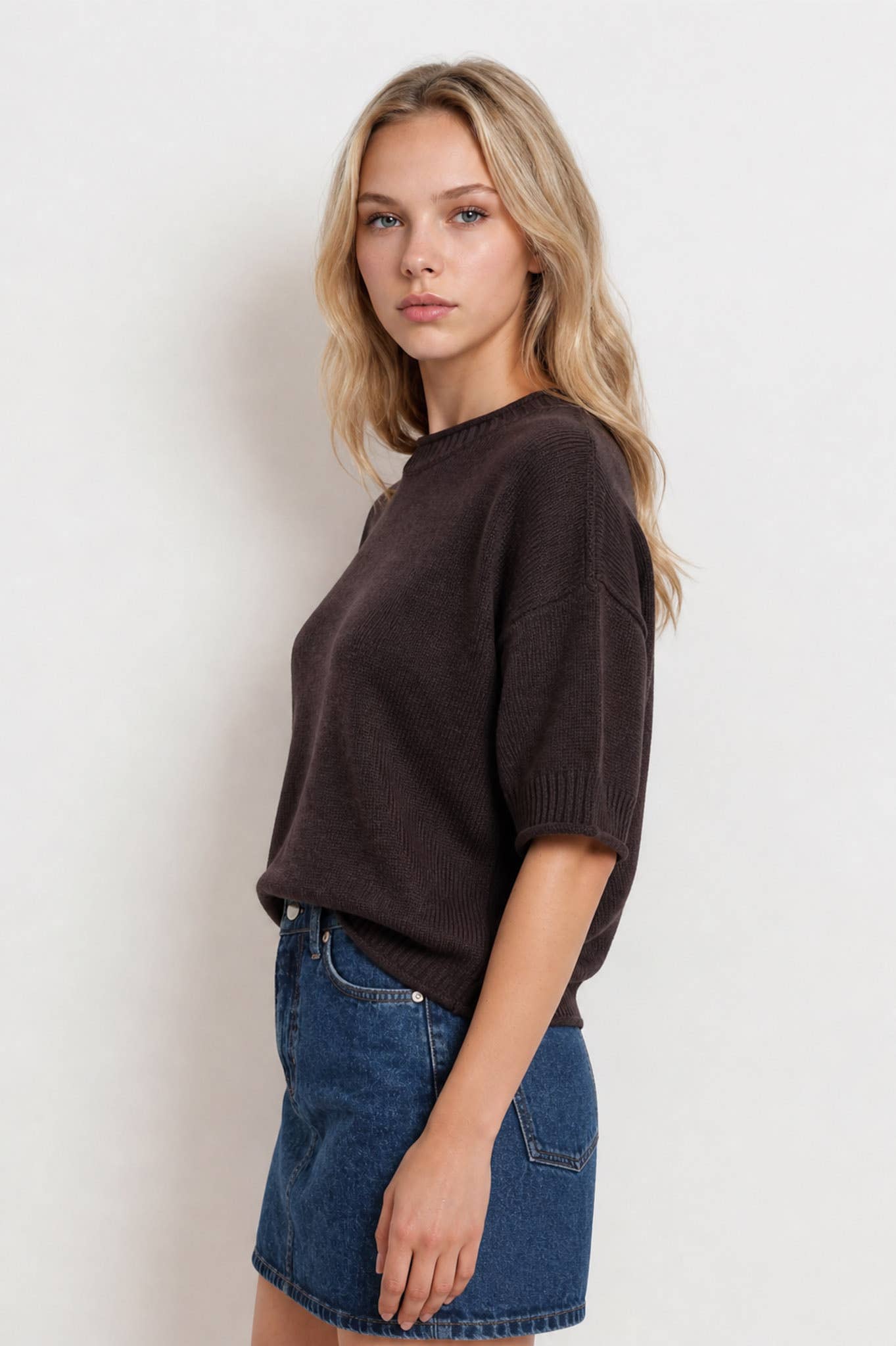 Dark Chocolate Stephanie Pullover, Feathered Farmhouse