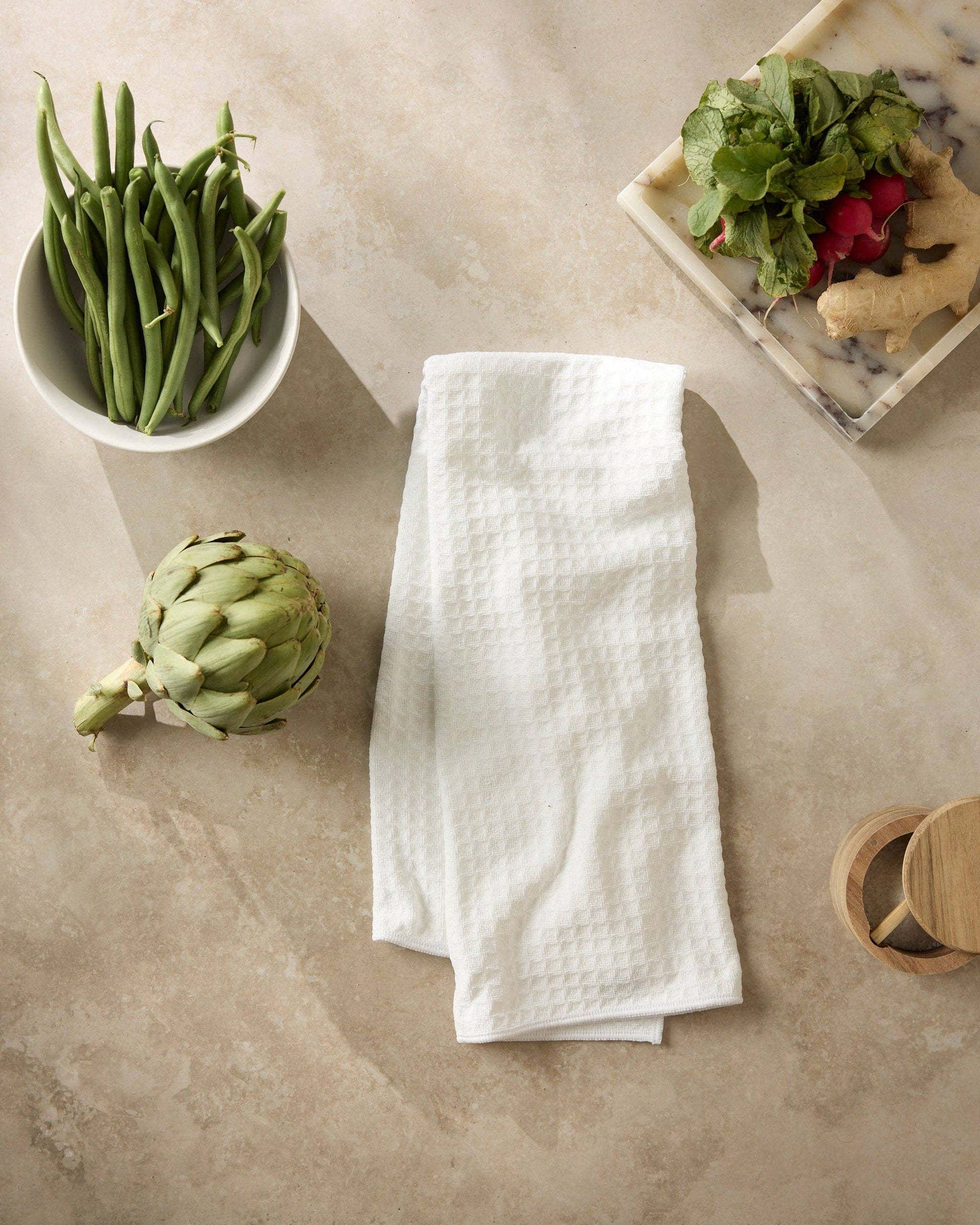 Salt Truffle Hand Towel, Feathered Farmhouse