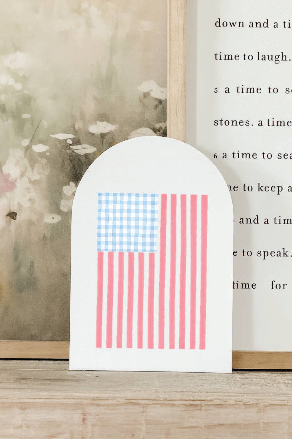 Gingham Flag Arch, Feathered Farmhouse