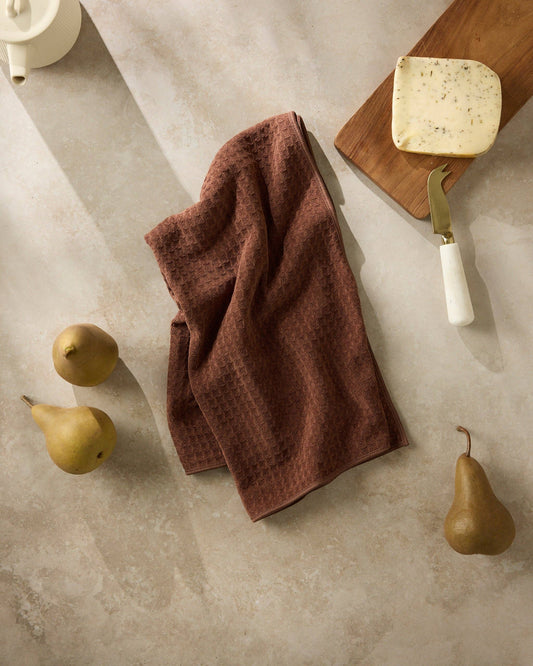 Maple Truffle Hand Towel, Feathered Farmhouse