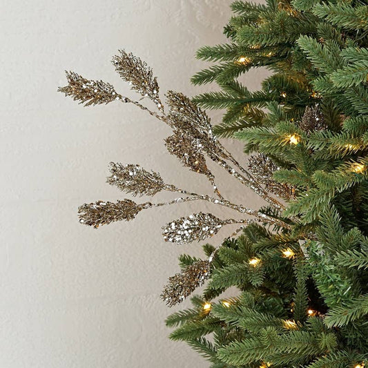 Glitter Logan Berry Spray, Feathered Farmhouse