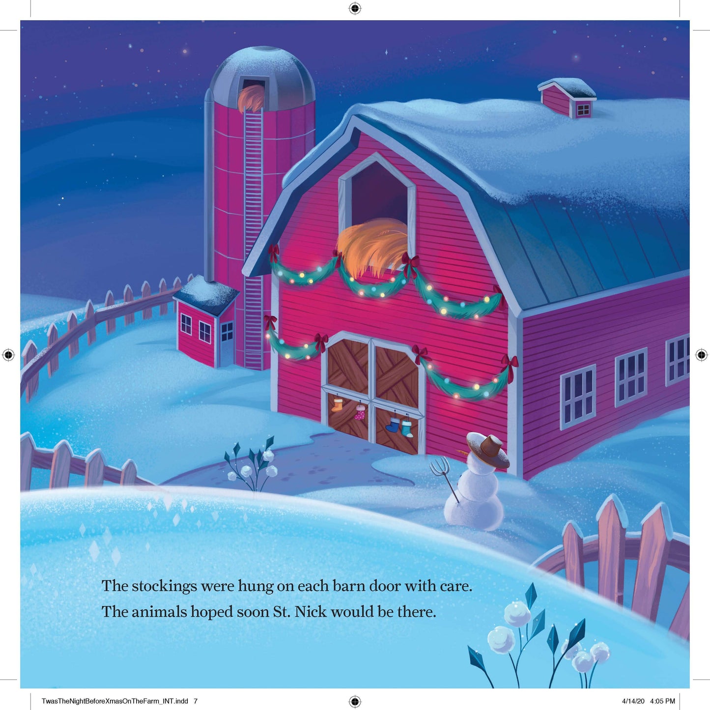 'Twas the Night Before Christmas on the Farm, Feathered Farmhouse