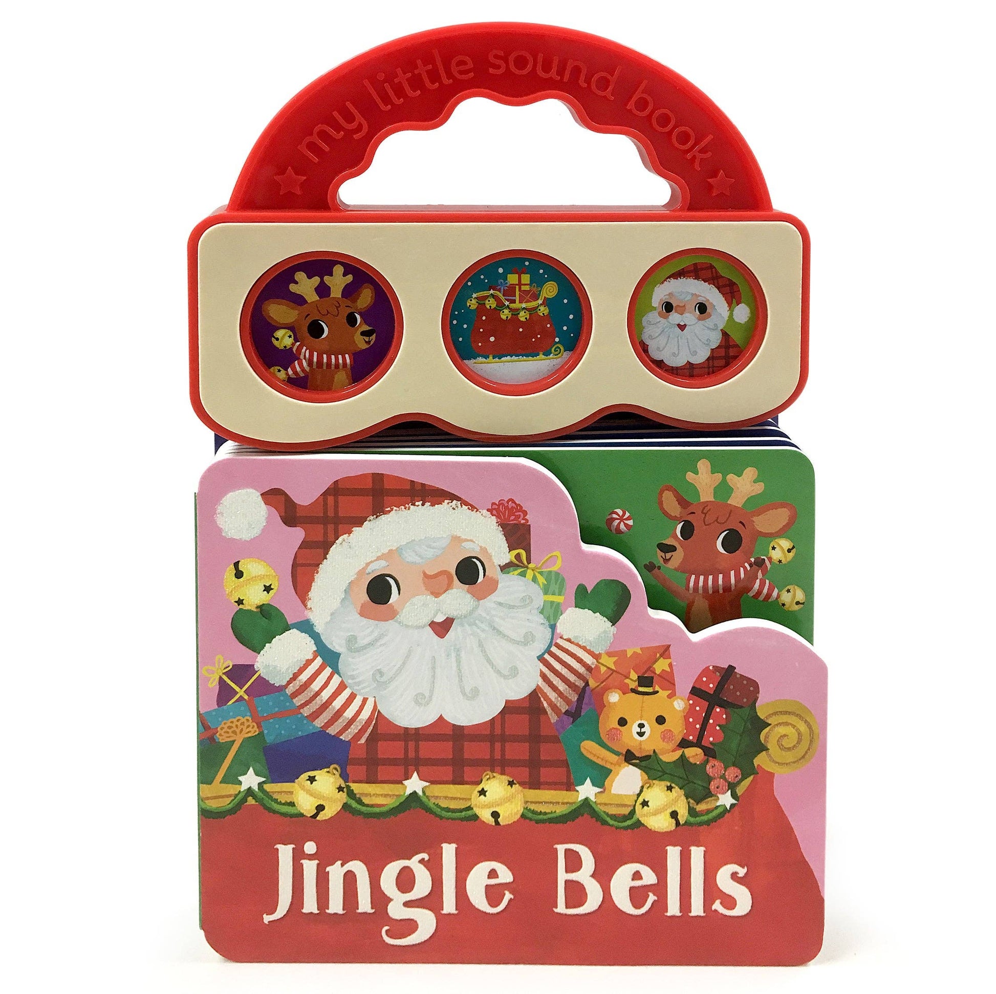 Jingle Bells 3-Button Christmas Sound Book, Feathered Farmhouse