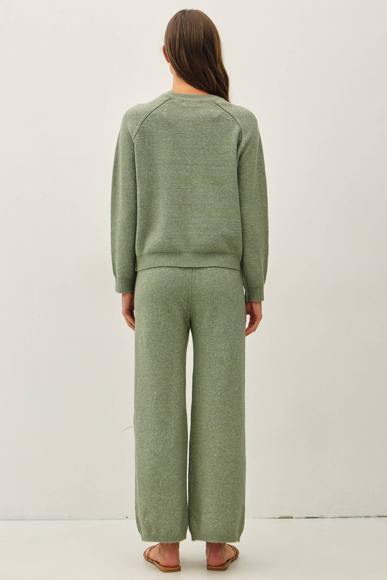 Sage Alpine Ultra Cozy Henley Sweater Top, Feathered Farmhouse