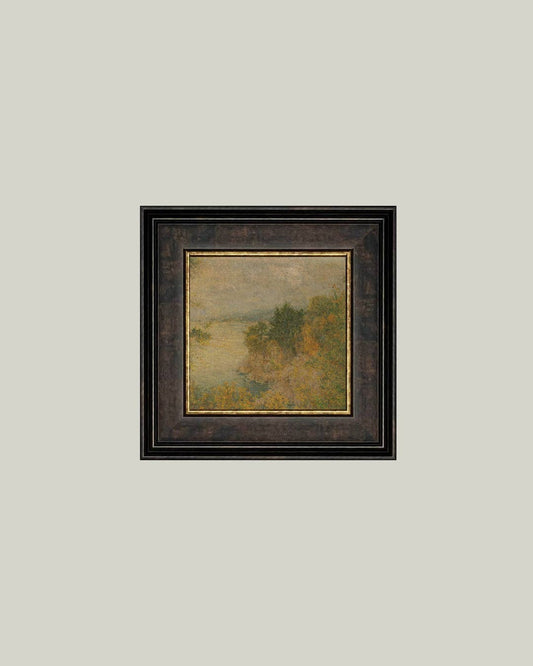 Autumn Landscape Framed Antique Art